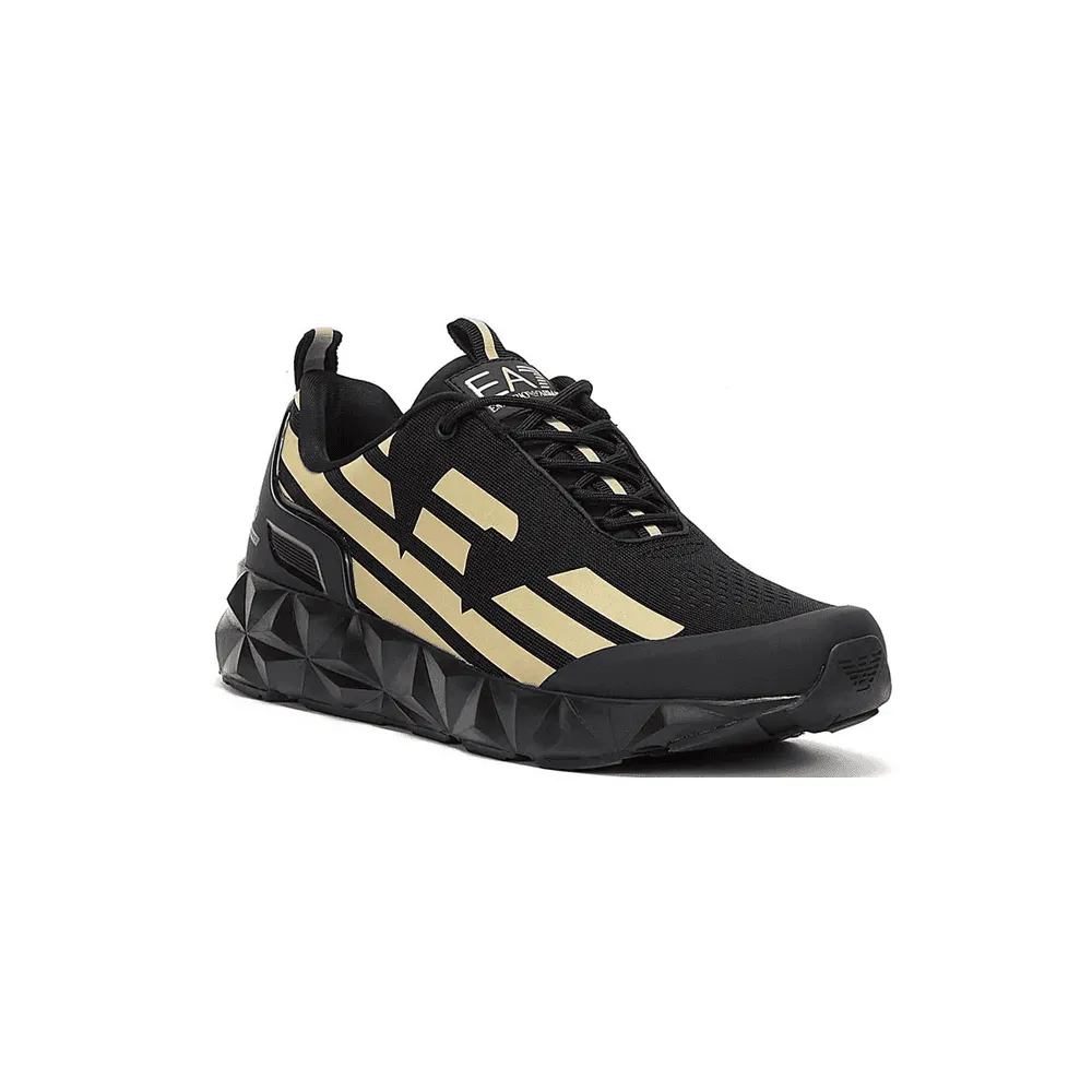 EA7 Emporio Armani X8X033 Woven Sneaker Triple Black/Gold