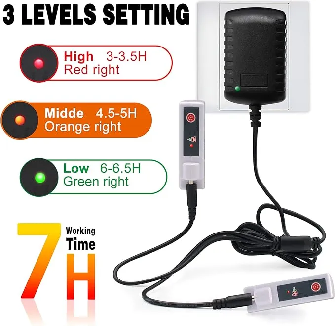 Electric Heated Socks Rechargebale Battery Powered Heating Socks for Men Women,Winter Thermal Insulated Thick Sox Kit for Chronically Cold Feet,Novelty Sports Hunting Hiking Skiing Foot Warmer Socks