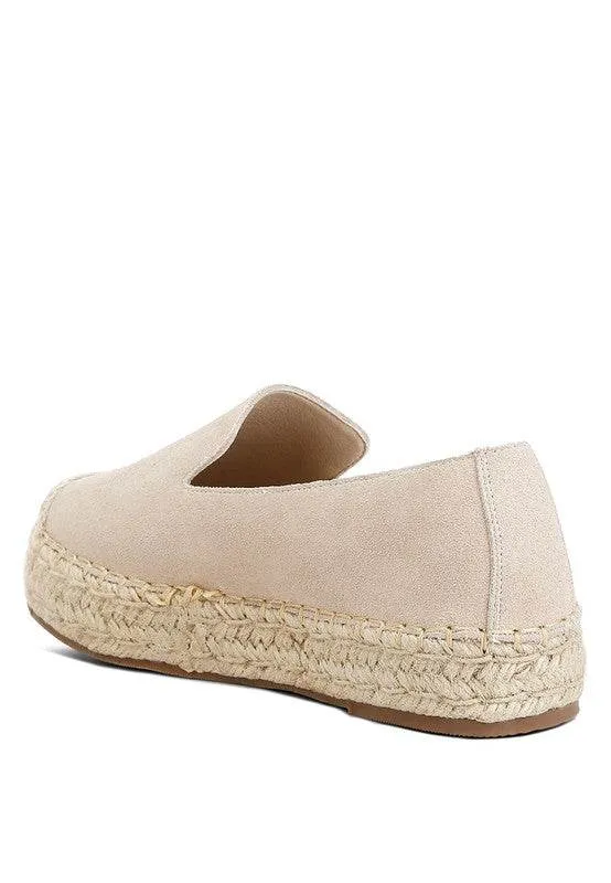 Ellerie Suede Flatform Heel Espadrilles