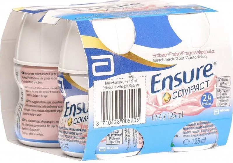 Ensure Compact Strawberry ( 4 x 125ml)