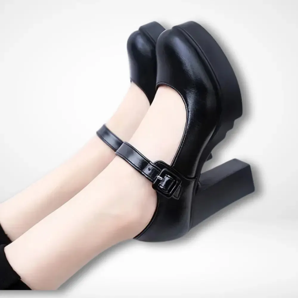 Escarpins plateforme avec bride vintage pour Femme – Dora