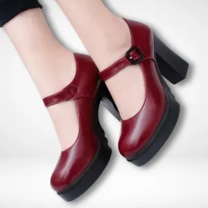 Escarpins plateforme avec bride vintage pour Femme – Dora