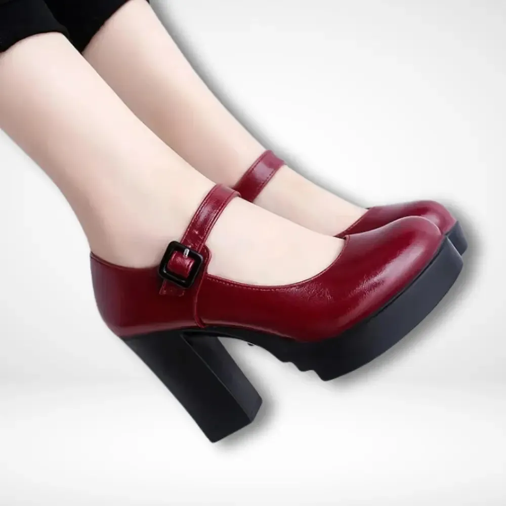 Escarpins plateforme avec bride vintage pour Femme – Dora