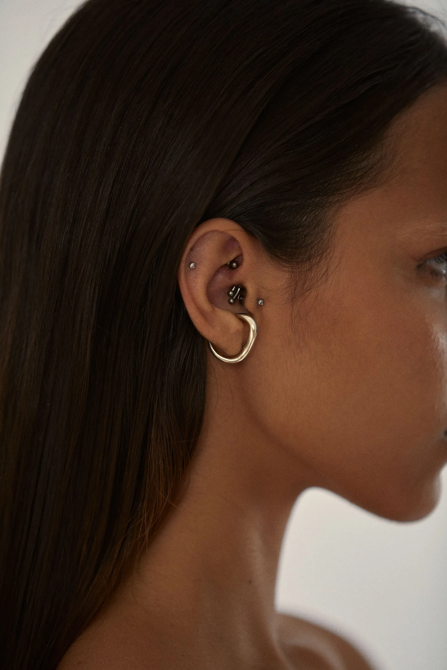 everyday lobe earring gold