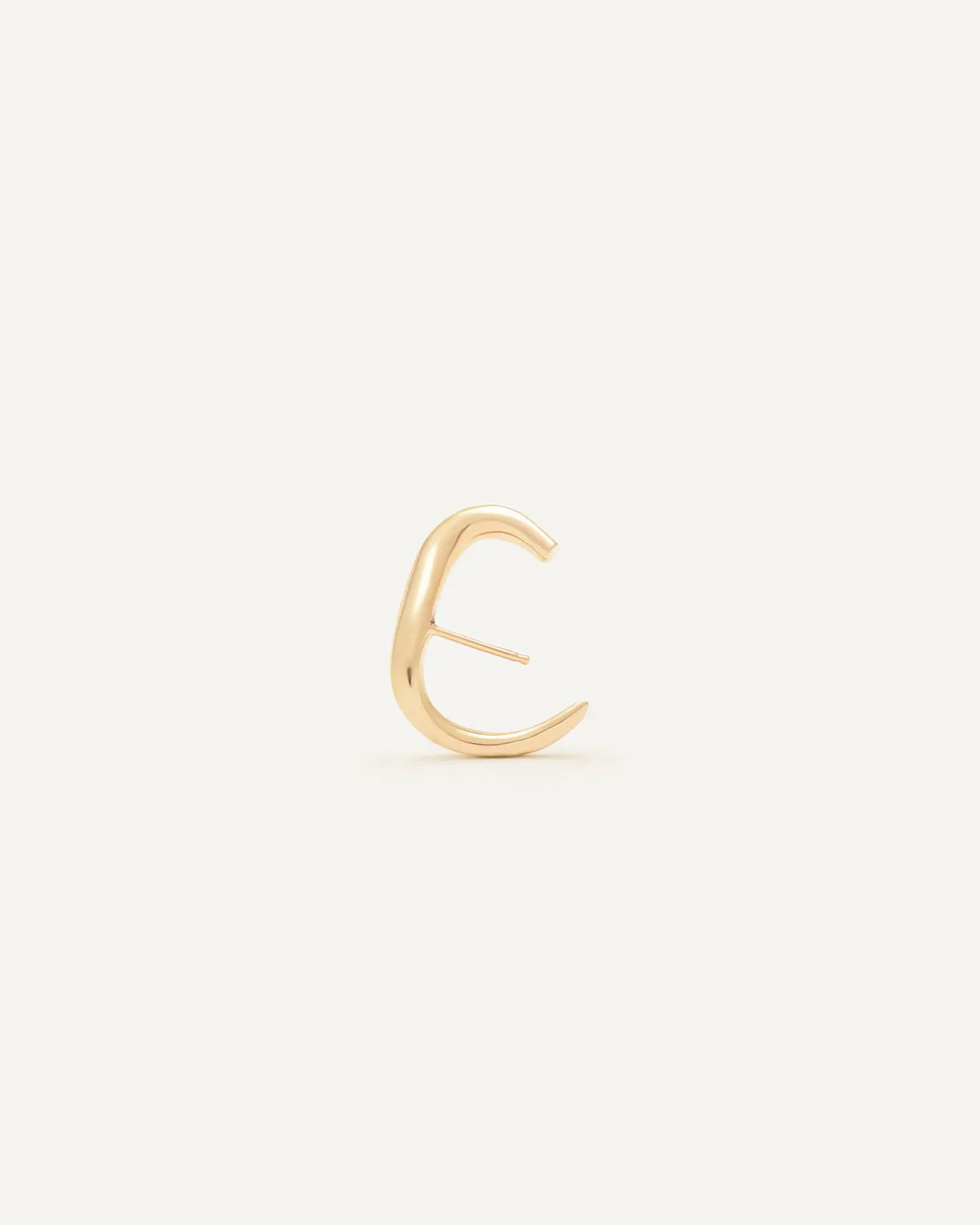 everyday lobe earring gold