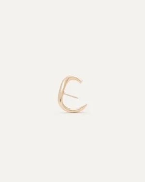 everyday lobe earring gold