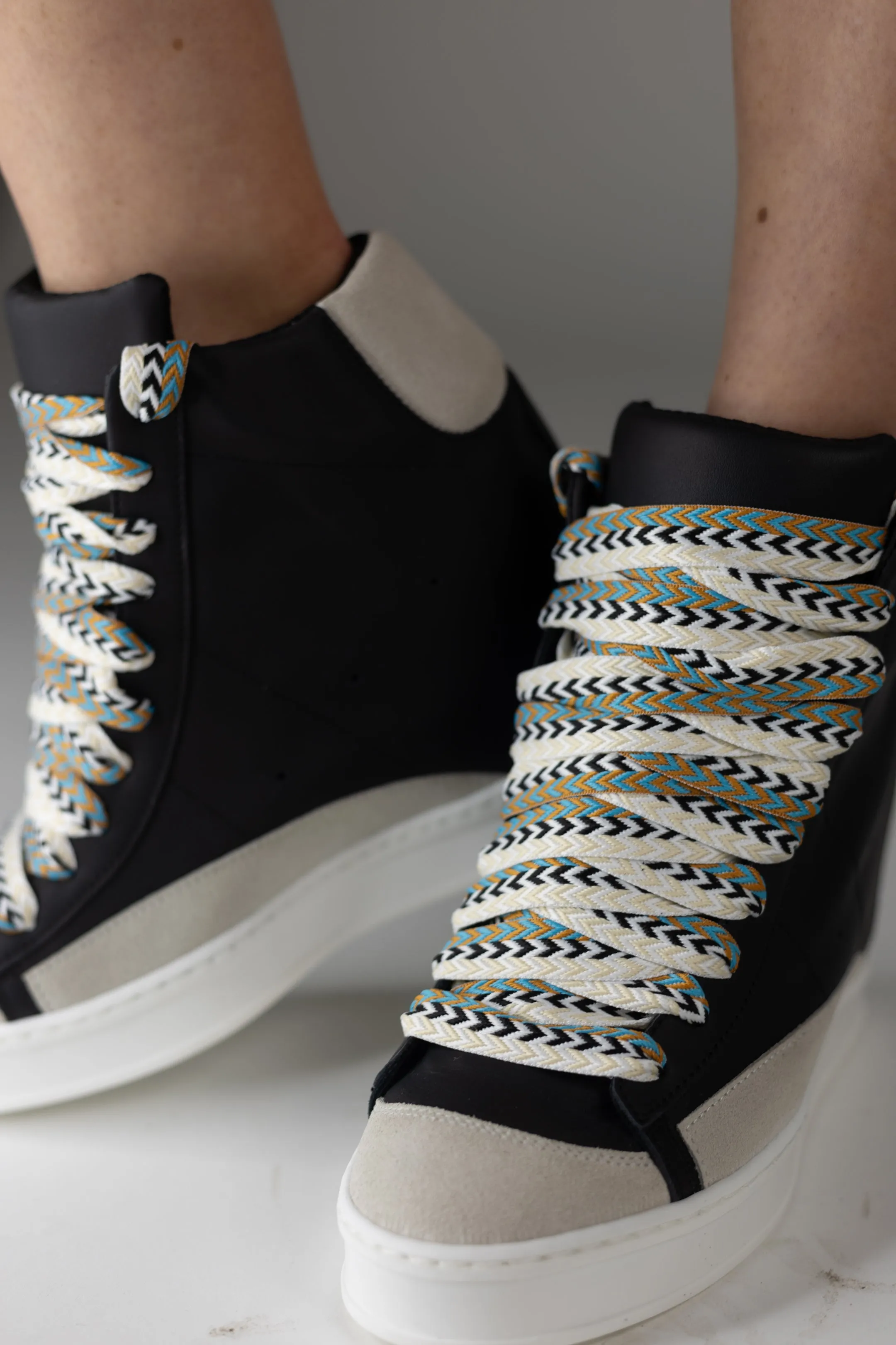 Fearless 2.0 Black Wedge Sneaker