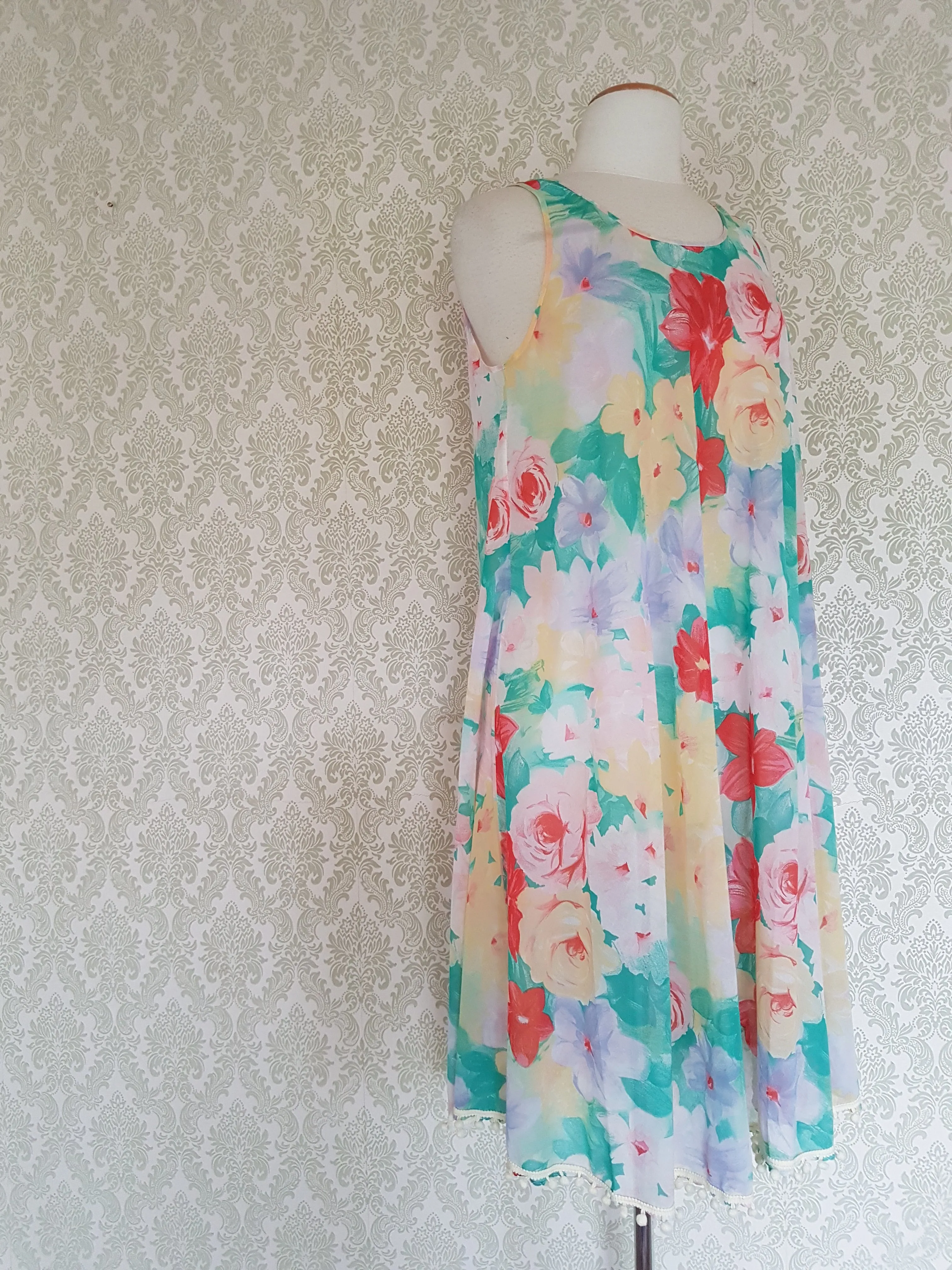 Floral A-Line Summer Vibes Dress - Pastel Peregrina