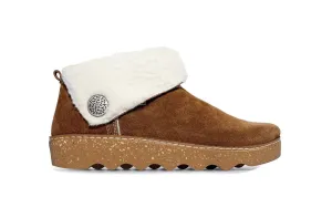 'Foggia' women's indoor home boot - Brown