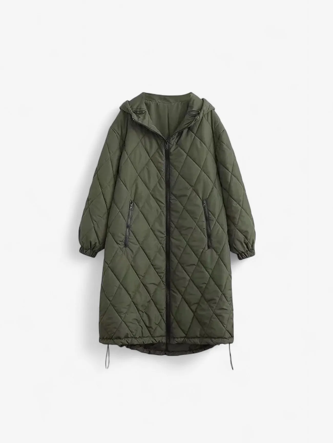 Foxes | Women's Long Quilted Hooded Winter Puffer Jacket
