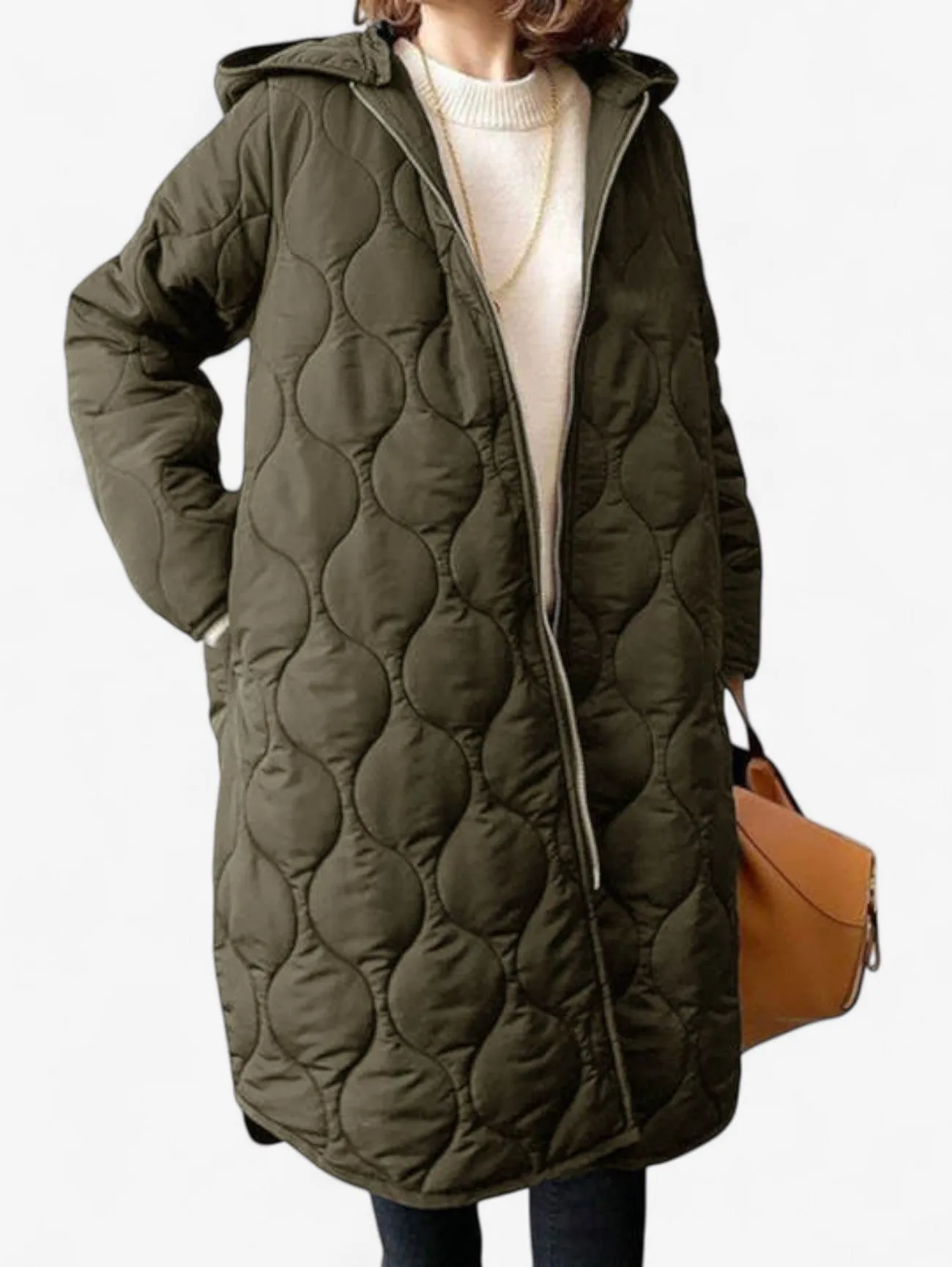 Foxes | Women's Long Quilted Hooded Winter Puffer Jacket