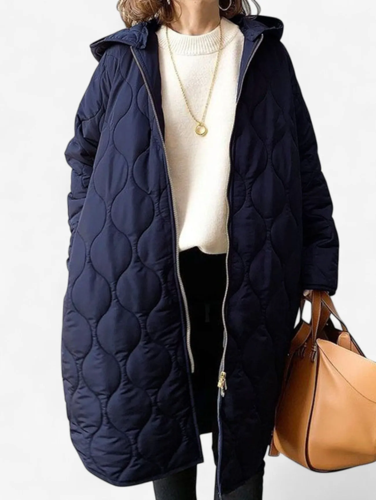 Foxes | Women's Long Quilted Hooded Winter Puffer Jacket