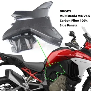 Front Side Panels For Ducati Multistrada V4 S Sport 2020 2023 Full Carbon Fiber 100%