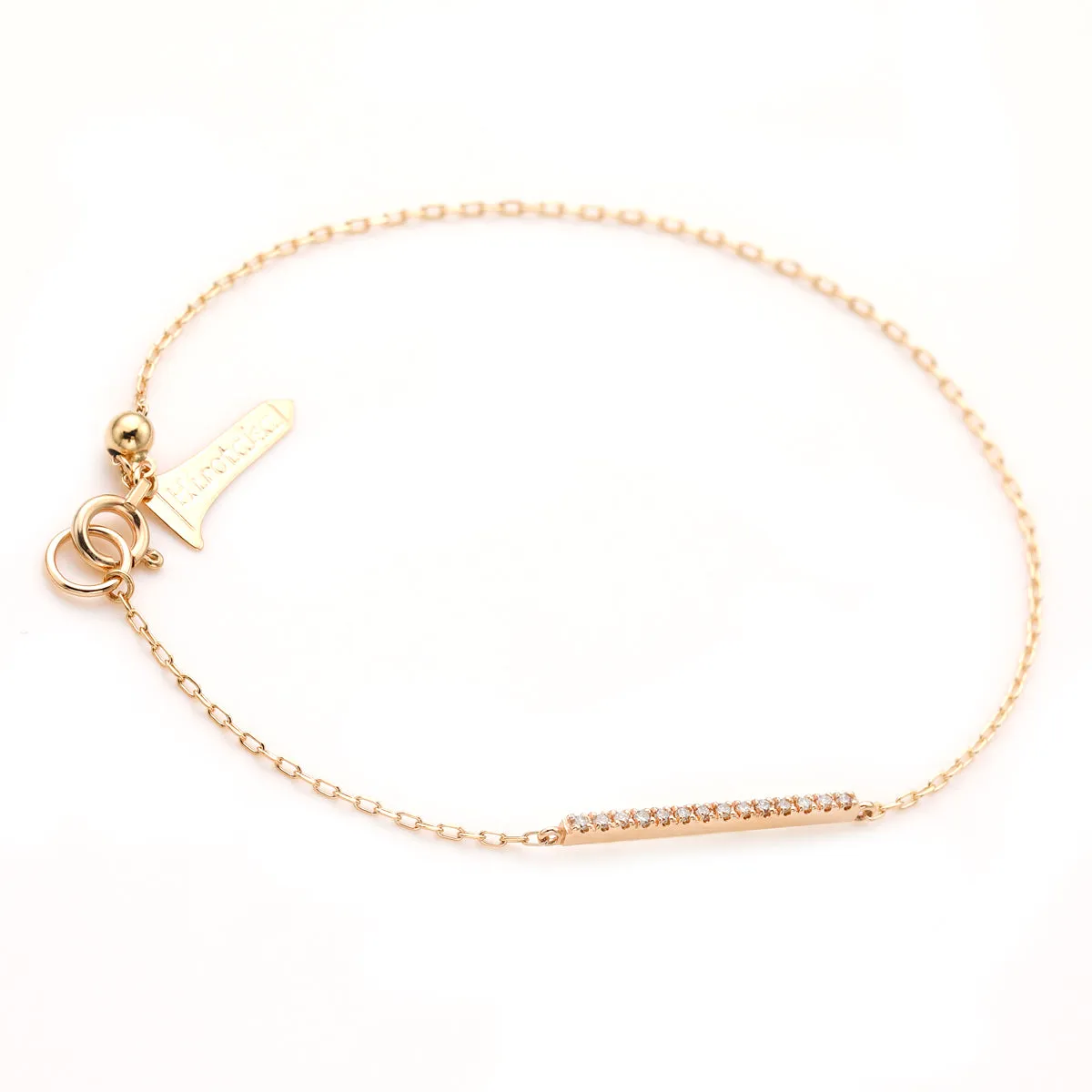 GOSSAMER Diamond Short Bar Bracelet