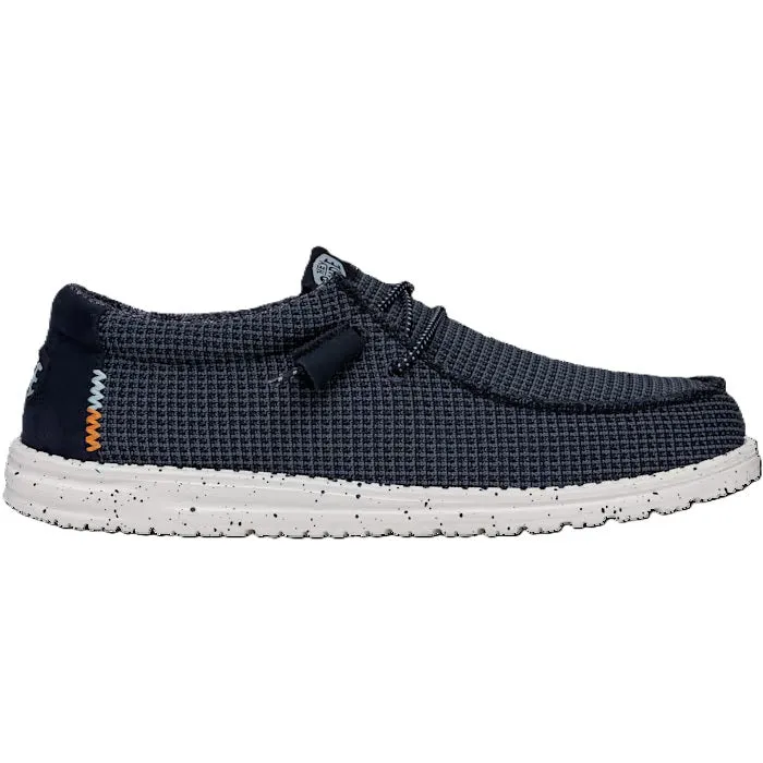 Hey Dude Wally Sport Mesh Men's Slip On Casual Shoe Navy