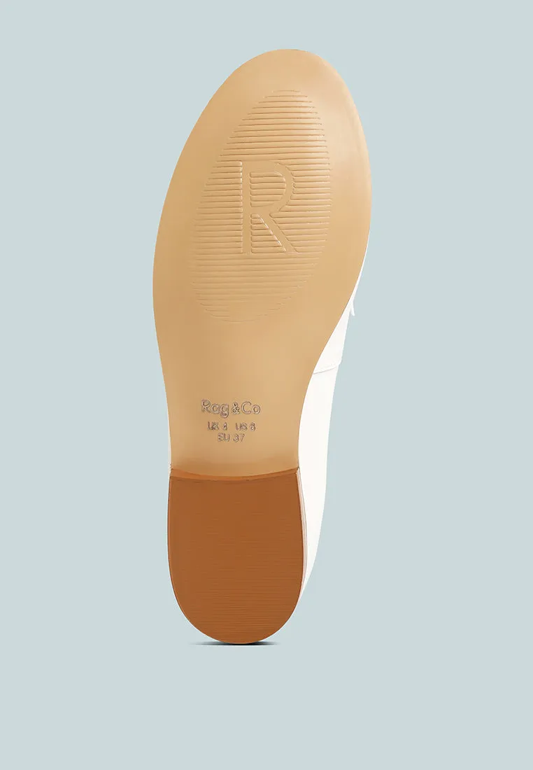 Holda Horsebit Embelished Loafers With Stitch Detail By Ruw