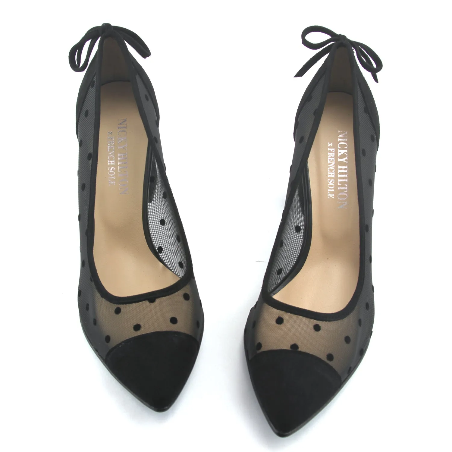 Holly - Black Dot Mesh