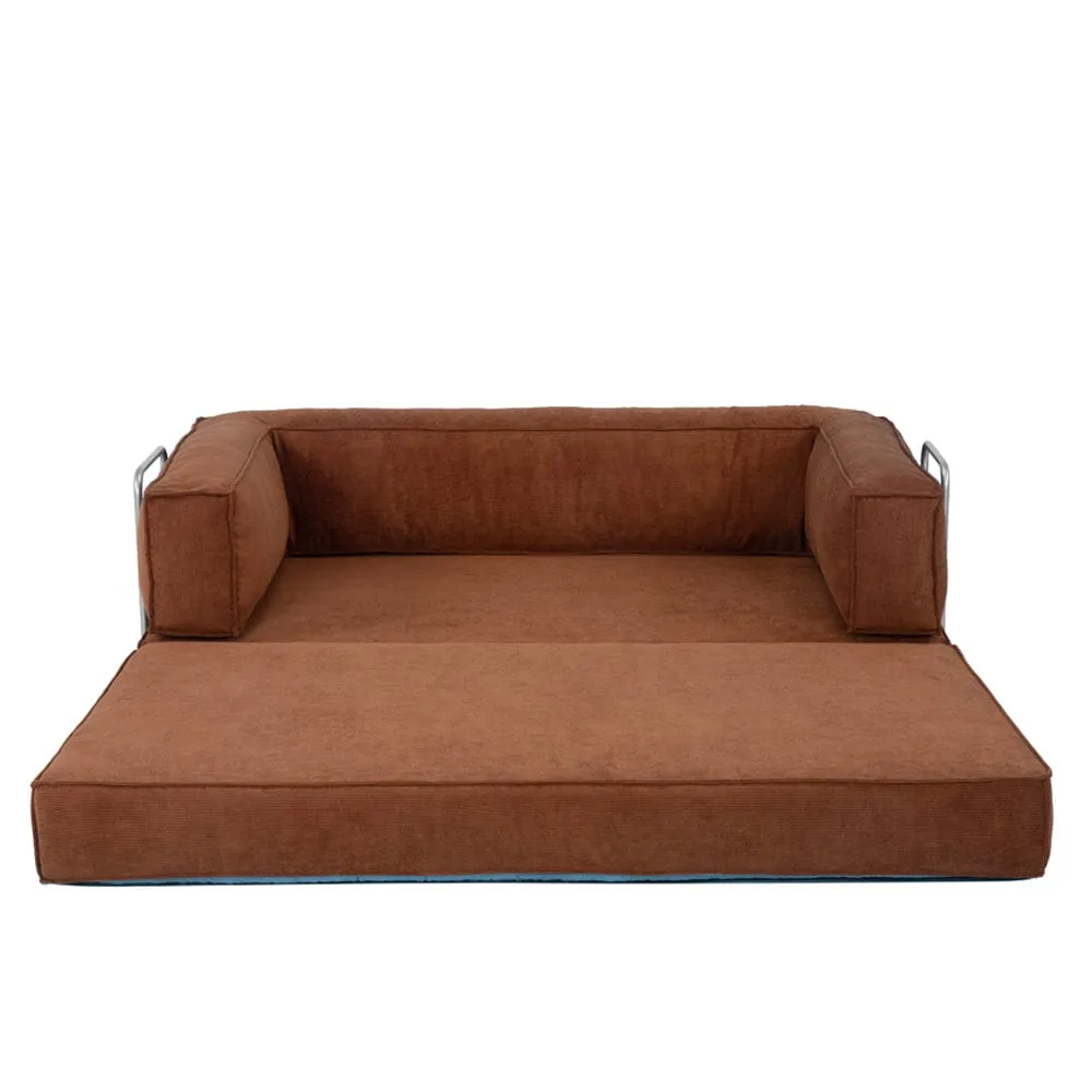 Hugspacee Corduroy Compressed Daybed Upholstered Lounge Sofa