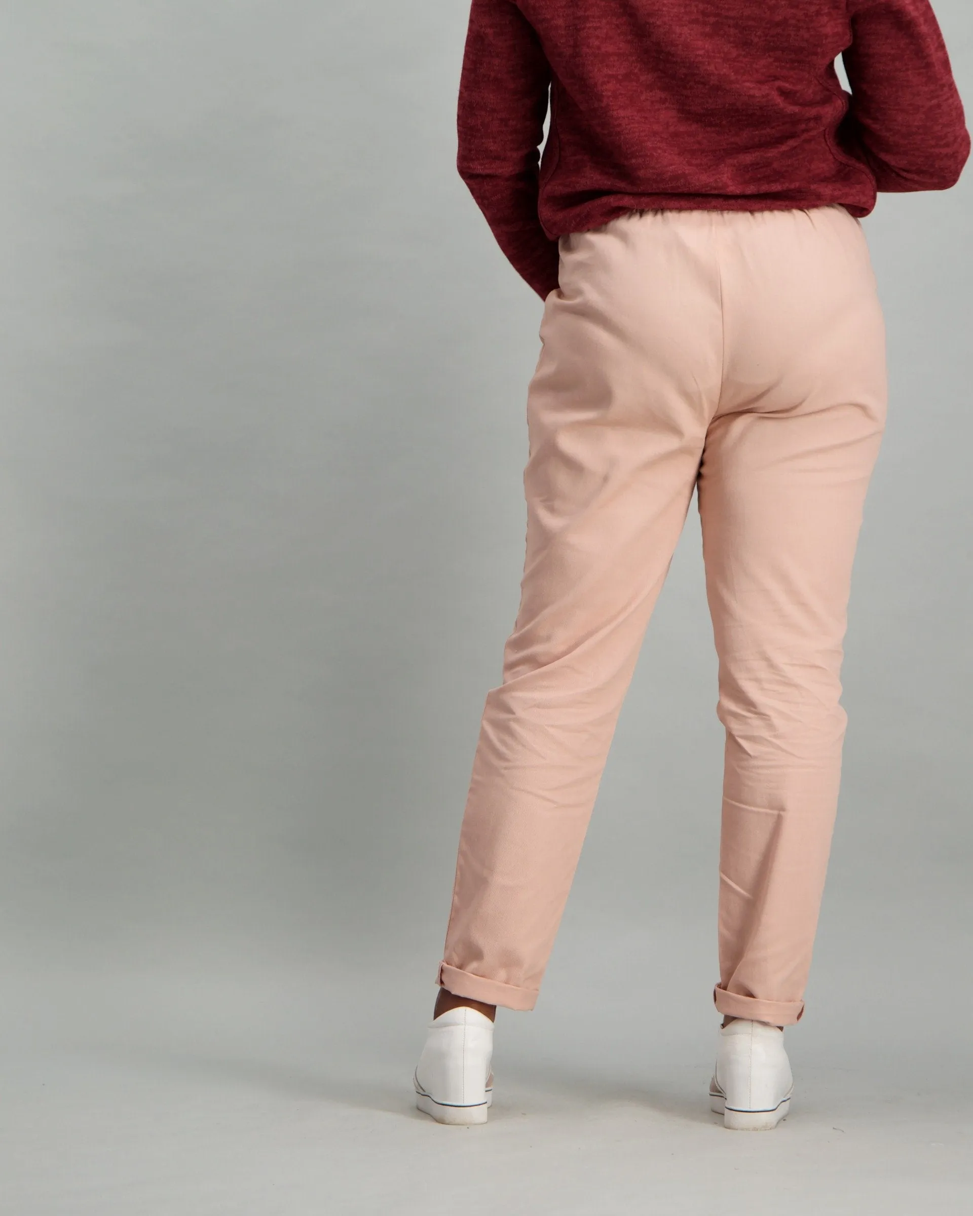 Ladies Elasticated Pant - Pink