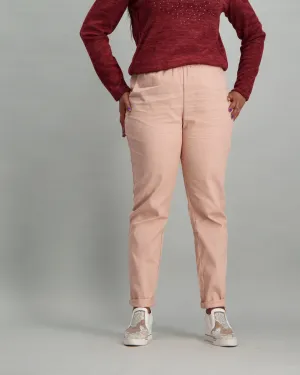 Ladies Elasticated Pant - Pink