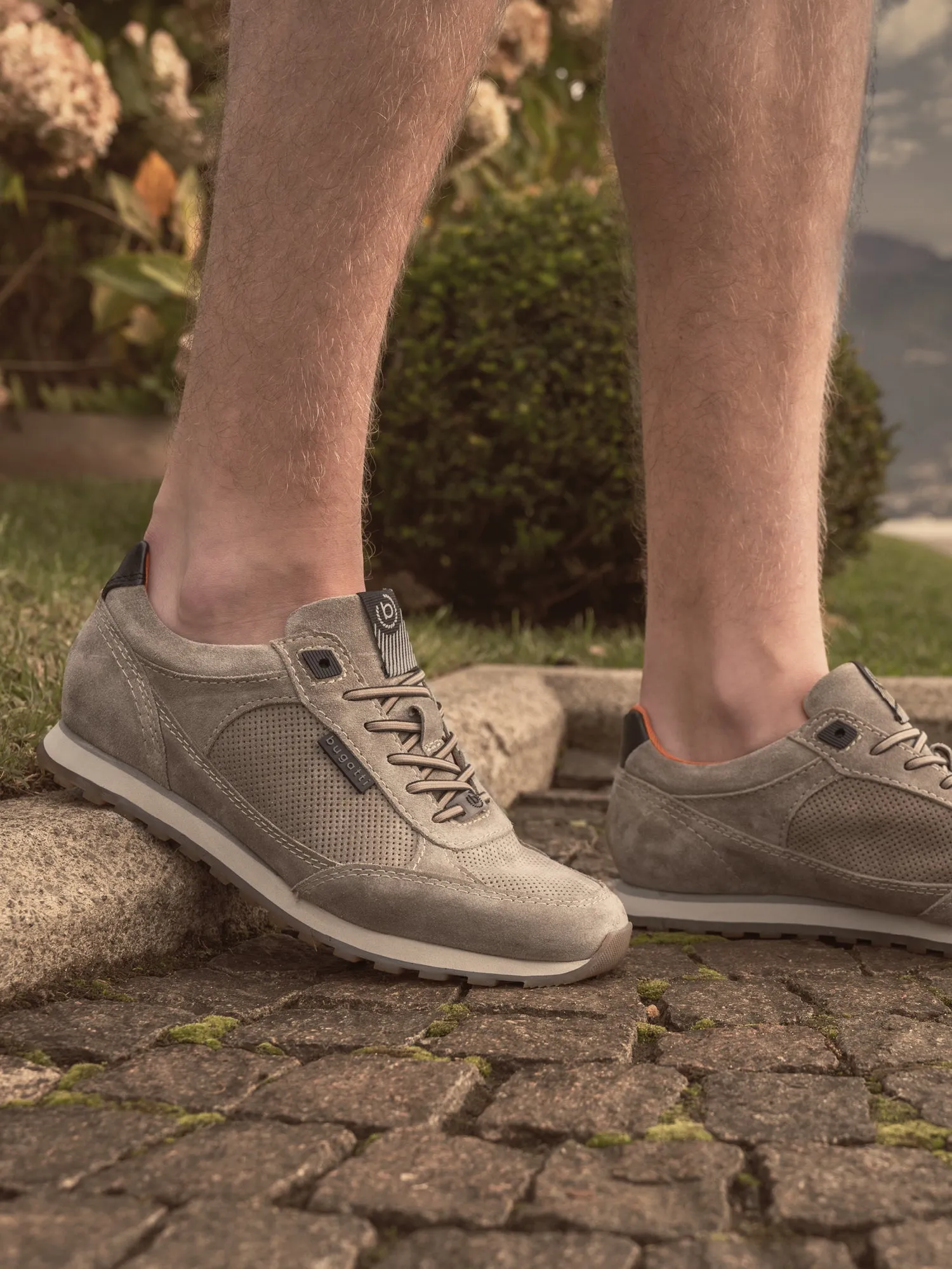 Leder Sneaker beige
