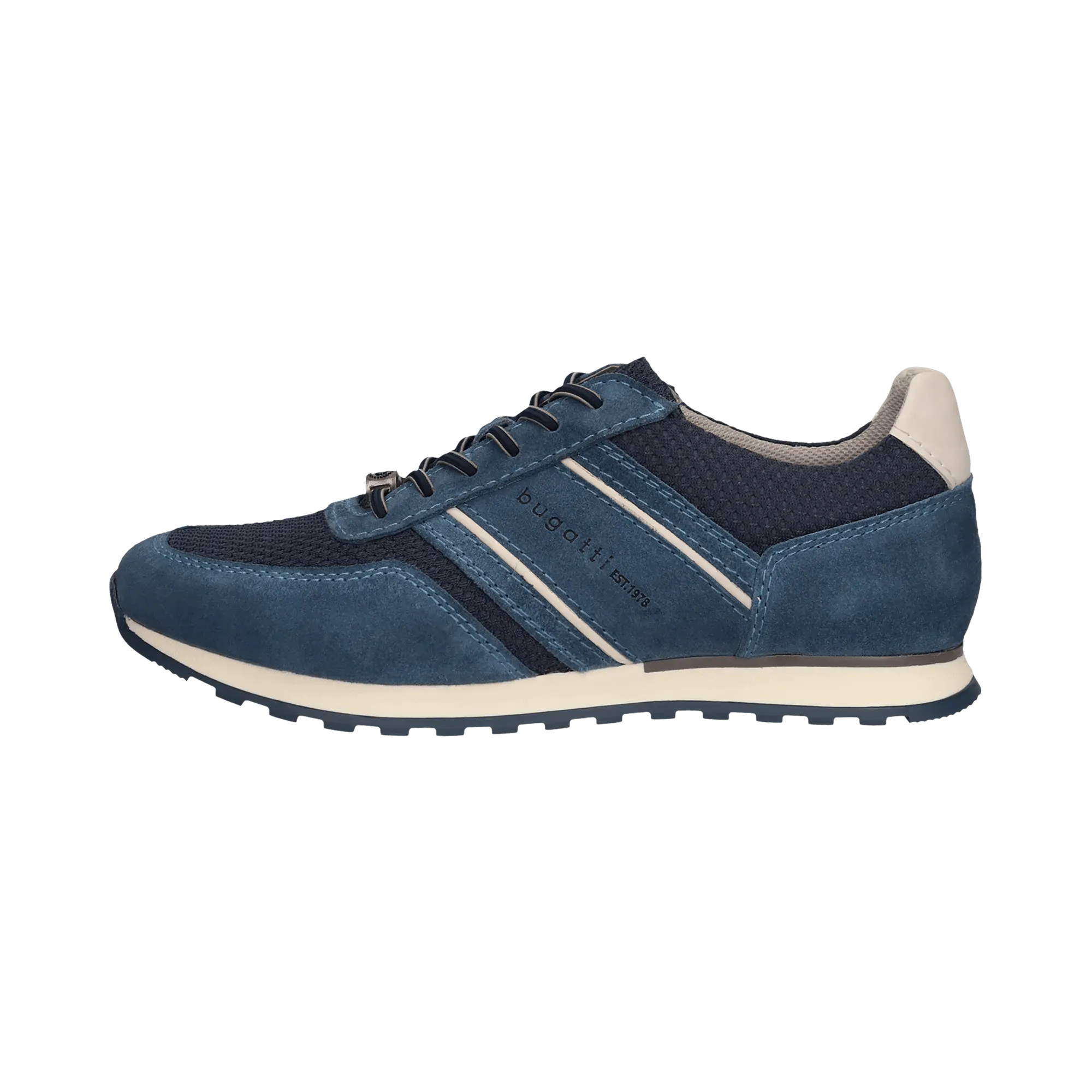 Leder Sneaker blau