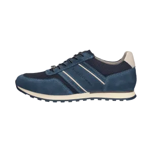 Leder Sneaker blau