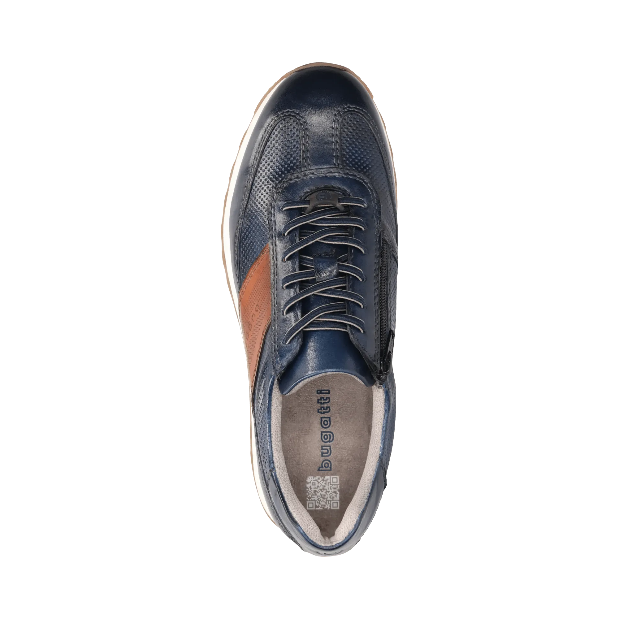 Leder Sneaker dunkelblau