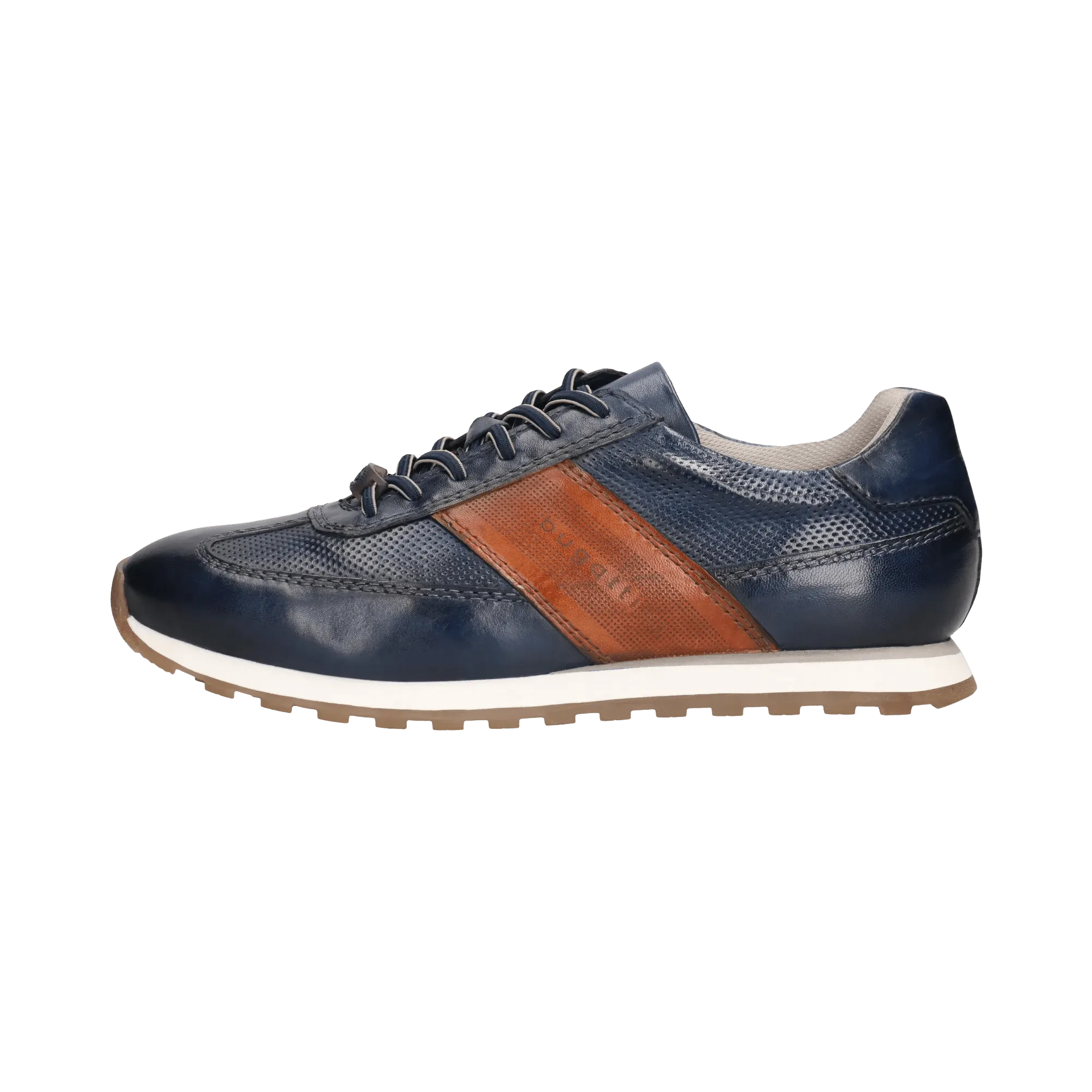 Leder Sneaker dunkelblau