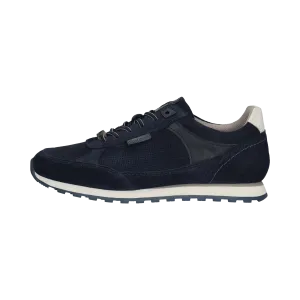Leder Sneaker dunkelblau