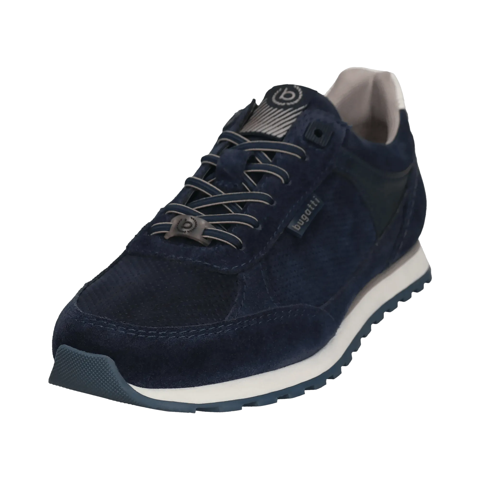 Leder Sneaker dunkelblau