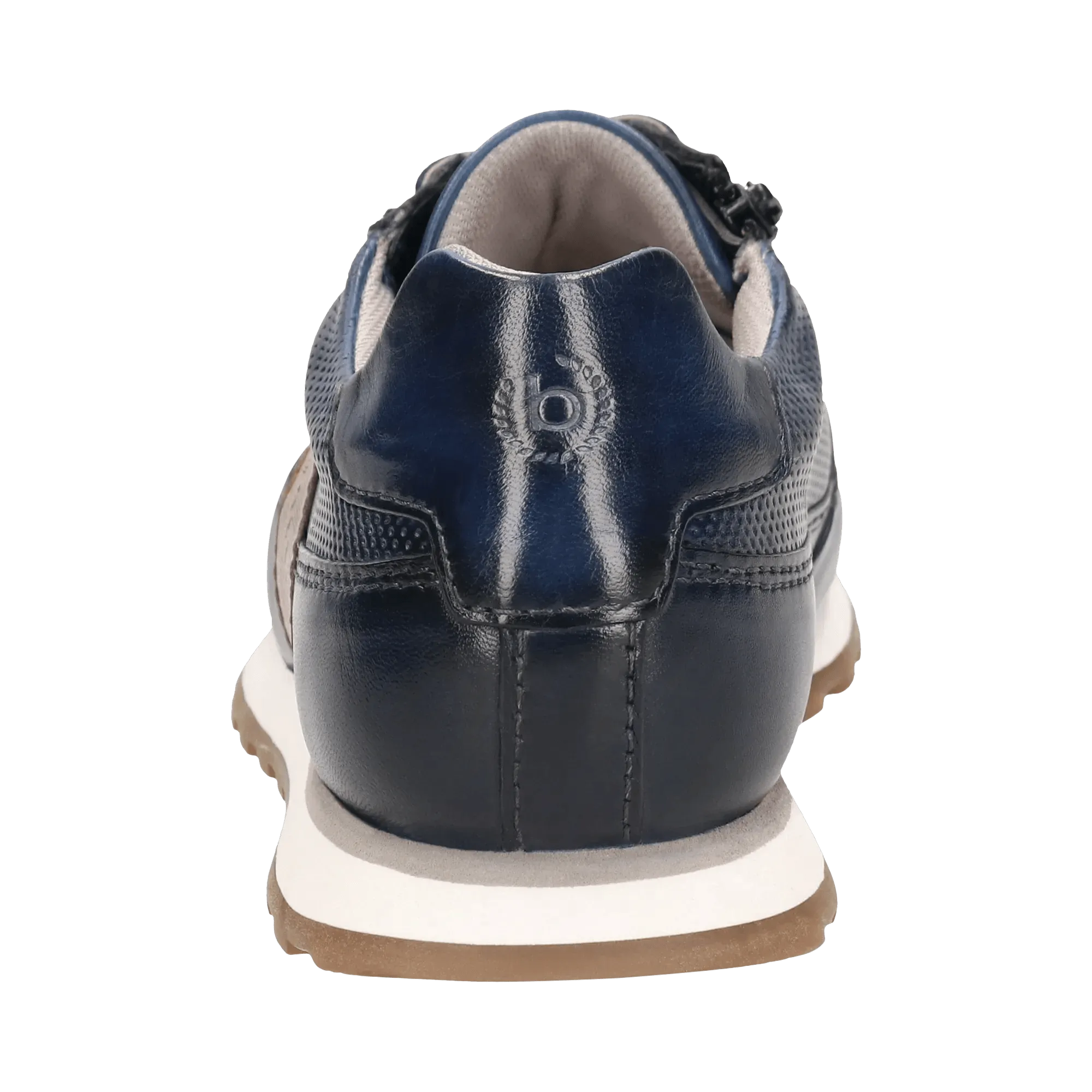 Leder Sneaker dunkelblau