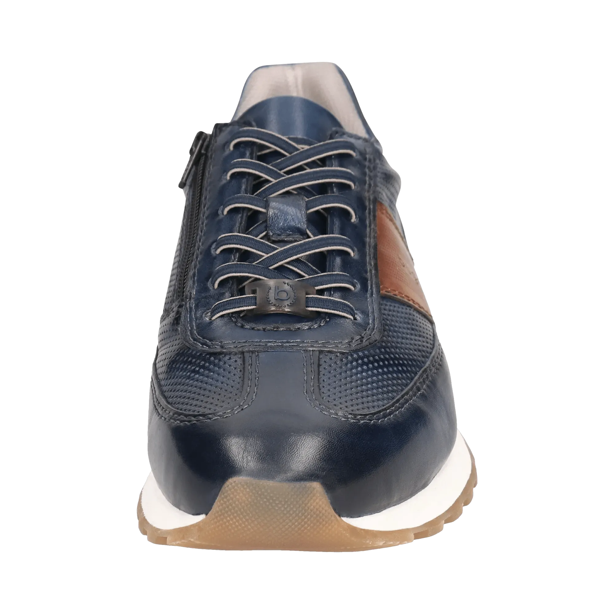 Leder Sneaker dunkelblau