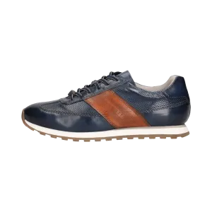 Leder Sneaker dunkelblau