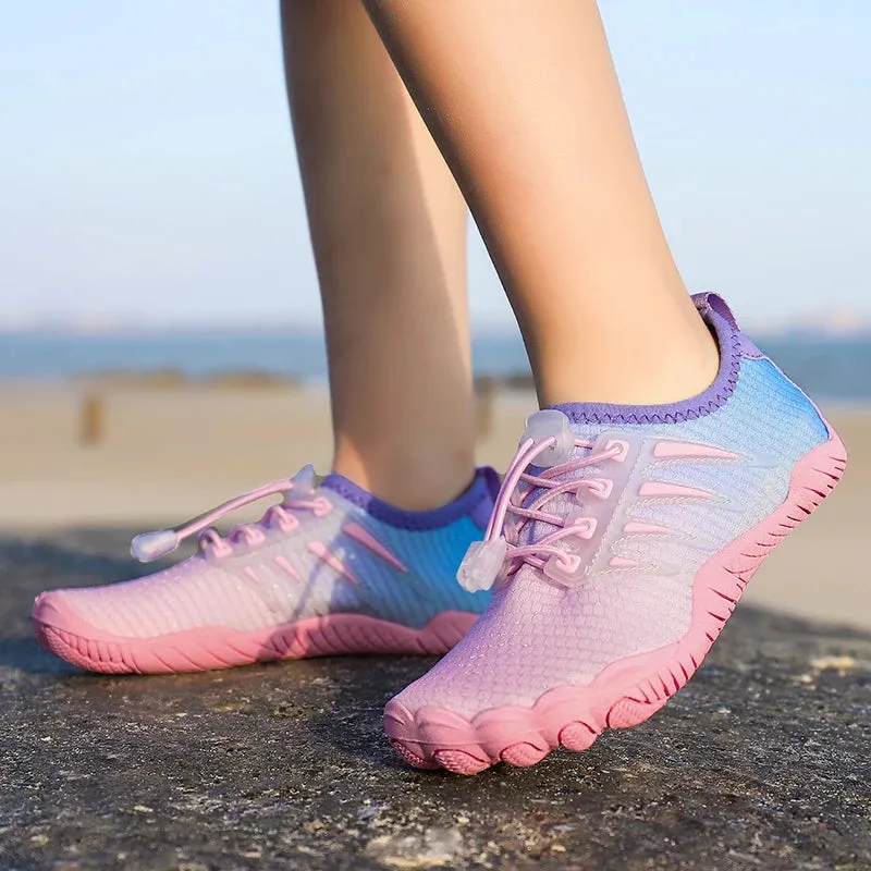 Lightweight Barefoot Lace Up Sneakers For Children