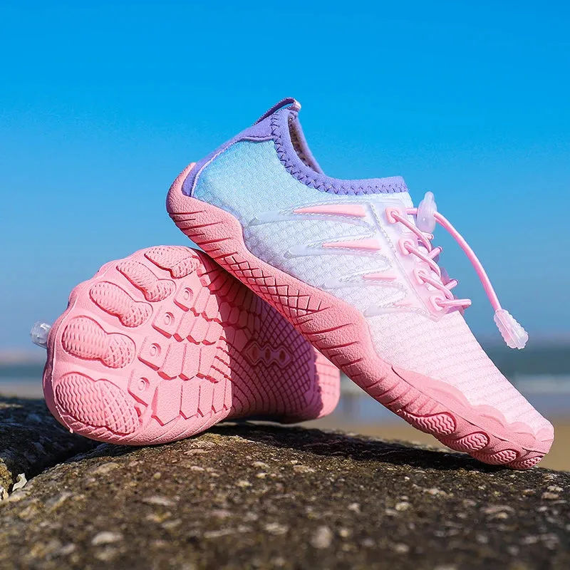 Lightweight Barefoot Lace Up Sneakers For Children
