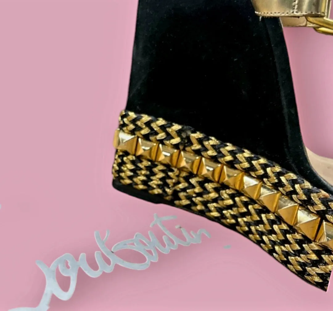 LOUBOUTIN - Vintage Wedge Heels Est. Retail price $3800