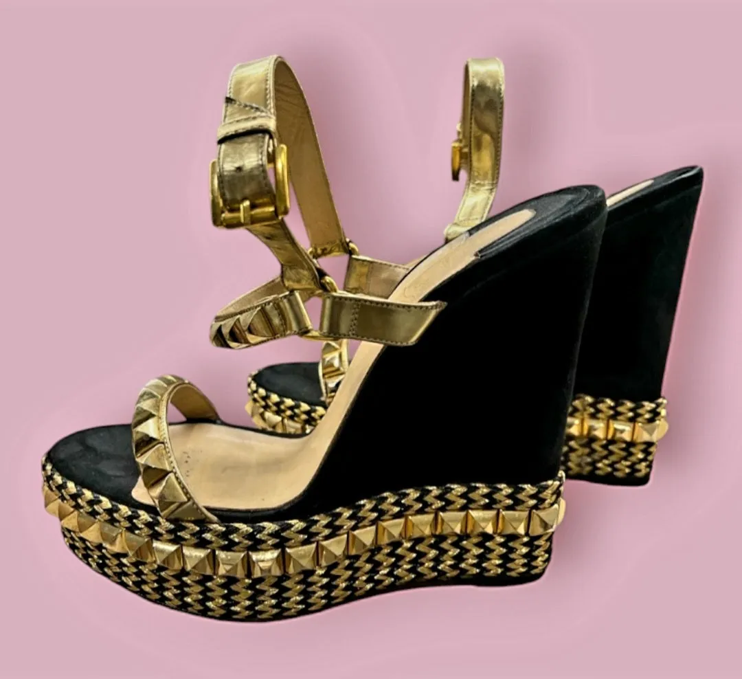 LOUBOUTIN - Vintage Wedge Heels Est. Retail price $3800