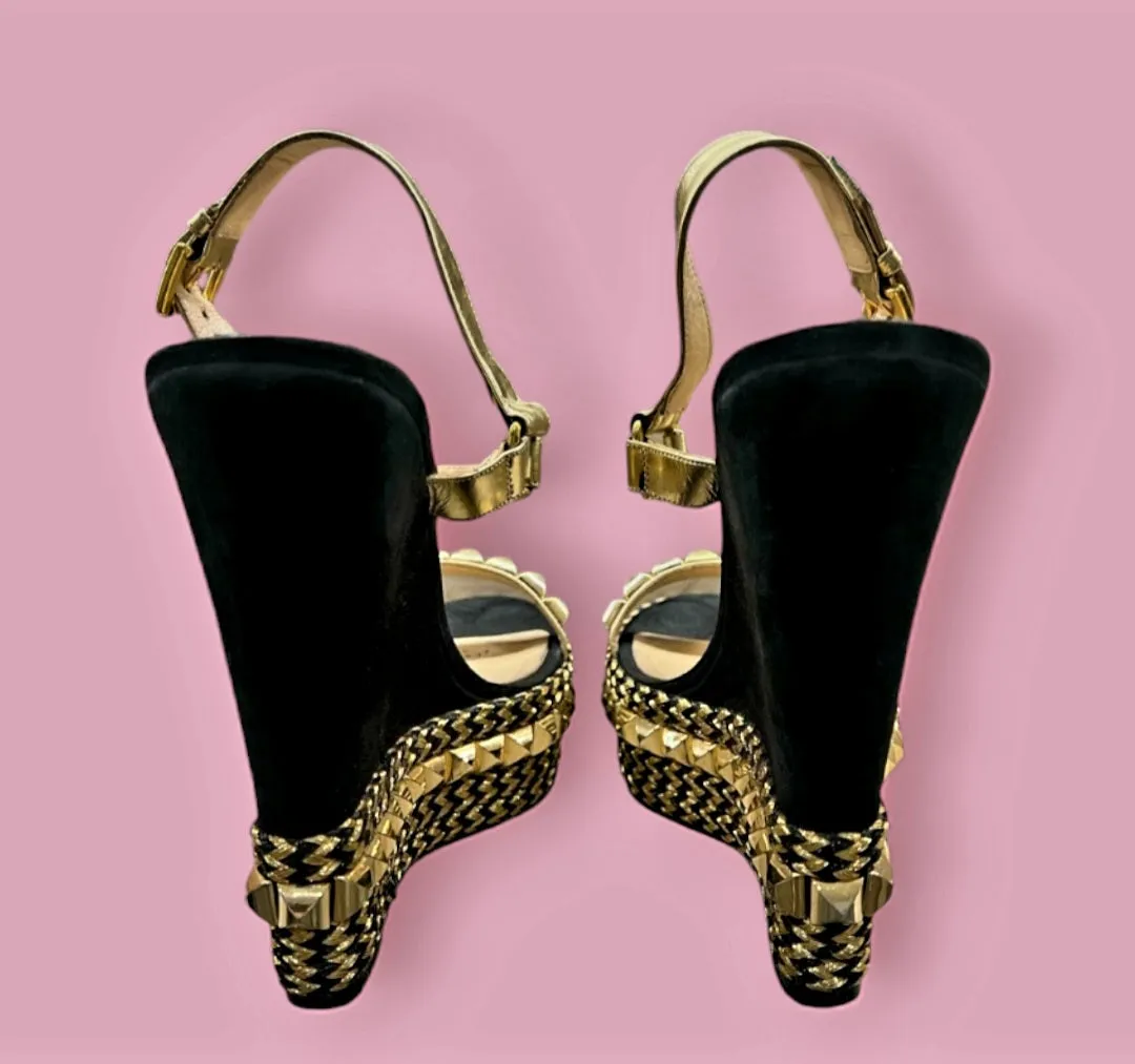 LOUBOUTIN - Vintage Wedge Heels Est. Retail price $3800