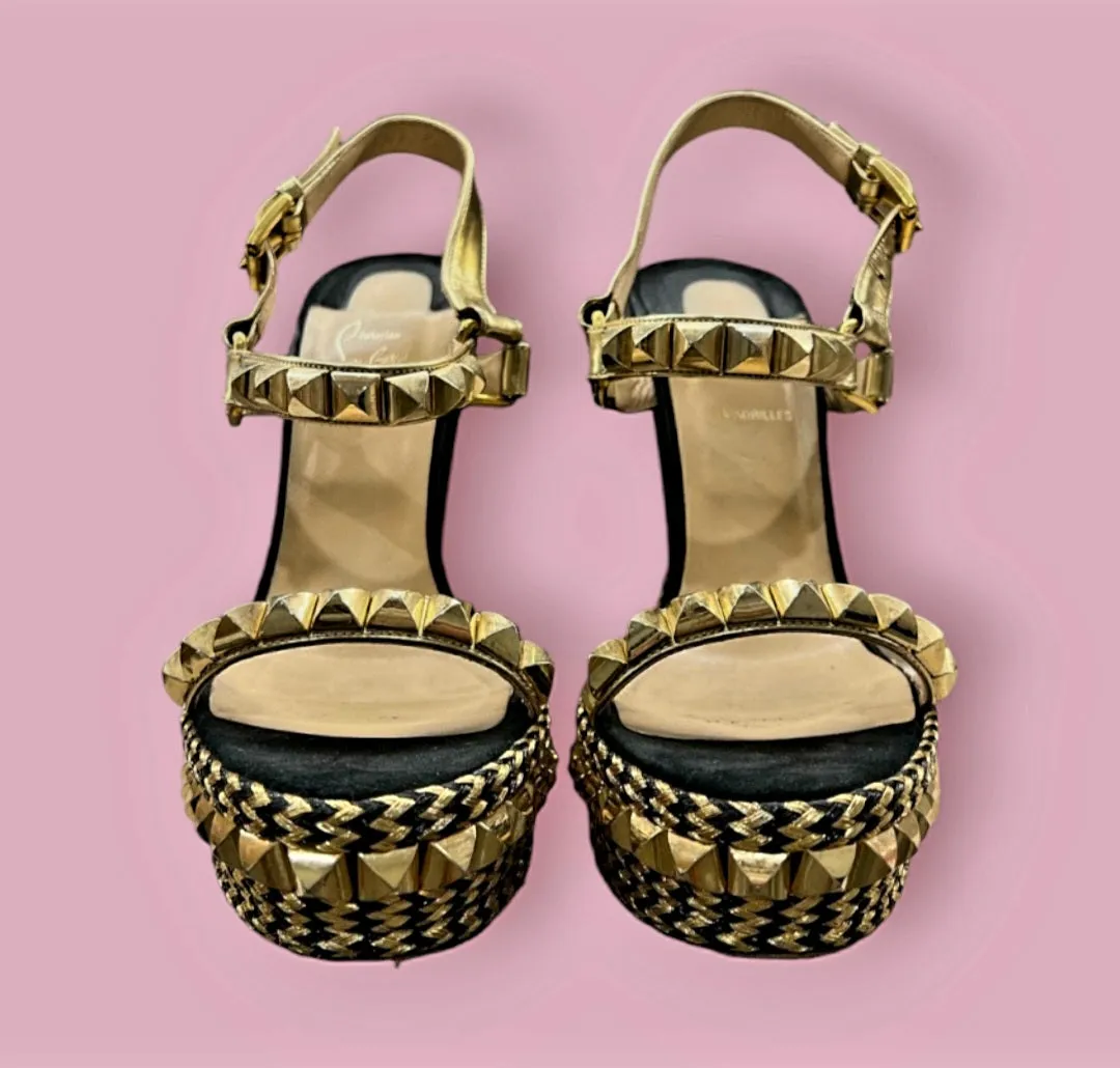 LOUBOUTIN - Vintage Wedge Heels Est. Retail price $3800