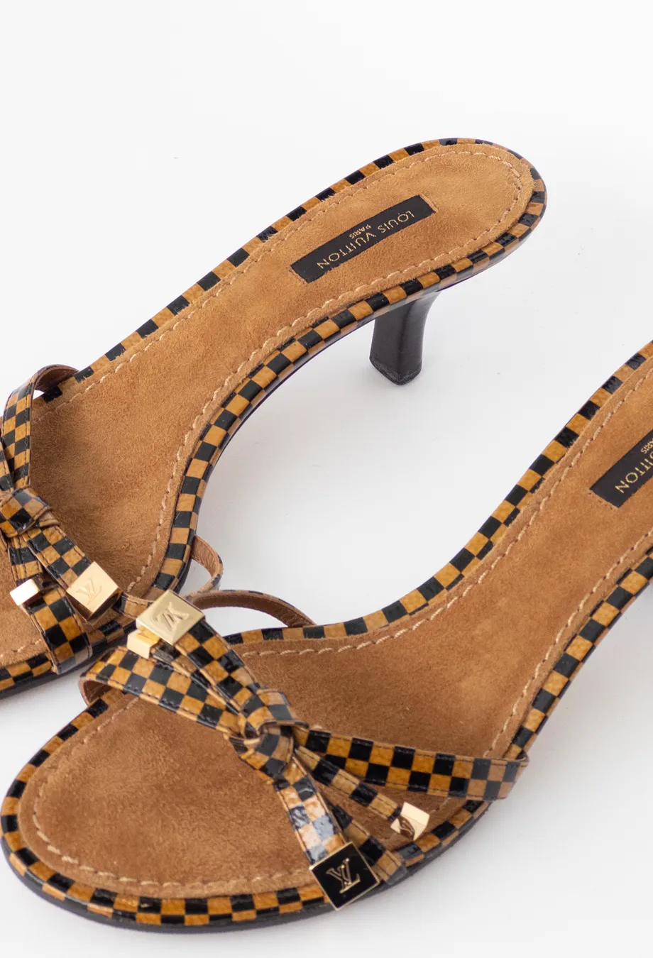 Louis Vuitton Vintage Damier Mules Sz 37.5