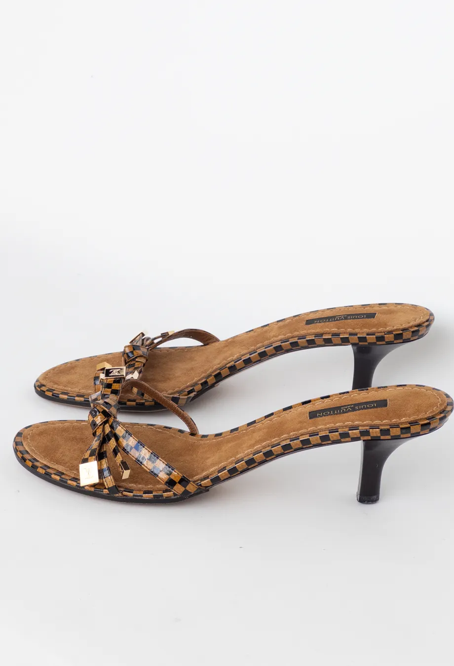Louis Vuitton Vintage Damier Mules Sz 37.5