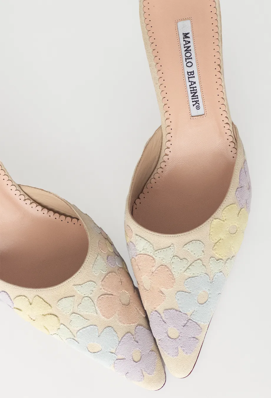 Manolo Blahnik Vintage Pastel Kitten Heels
