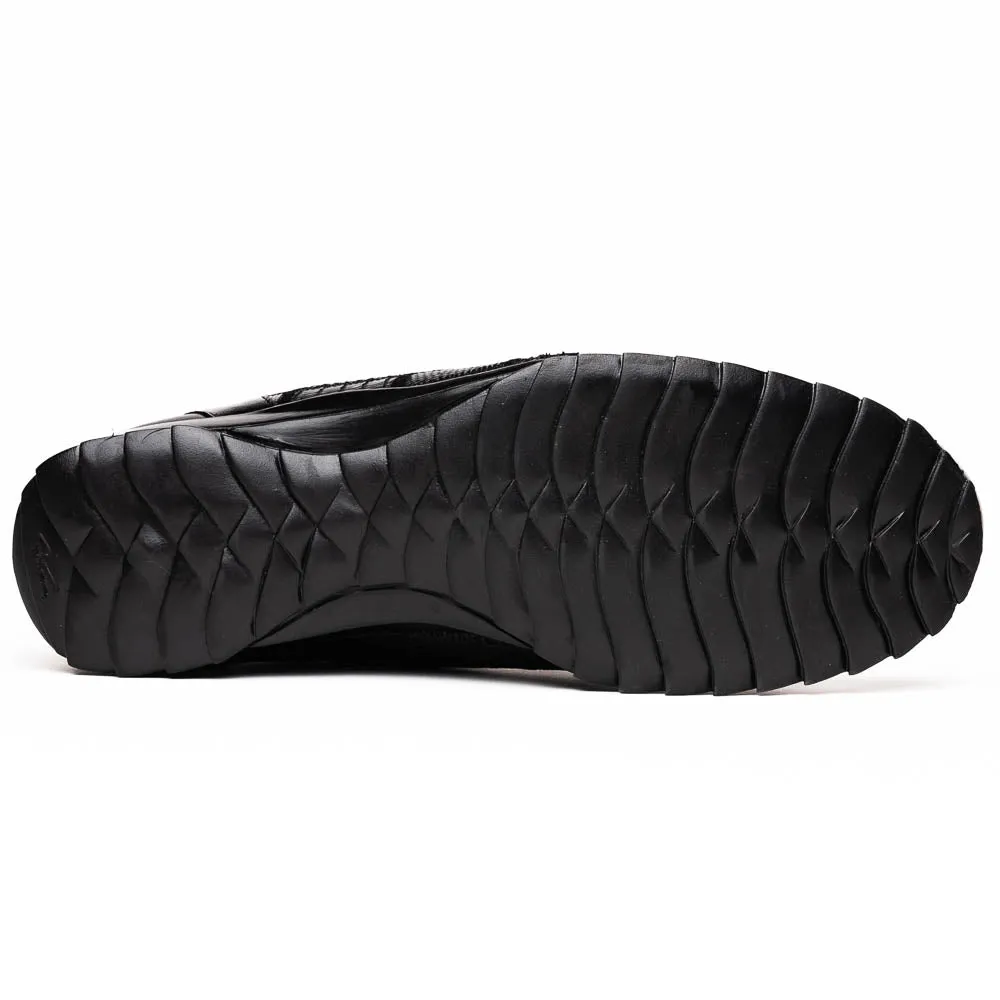 Marco Di Milano Bari in Black Lizard Sneakers