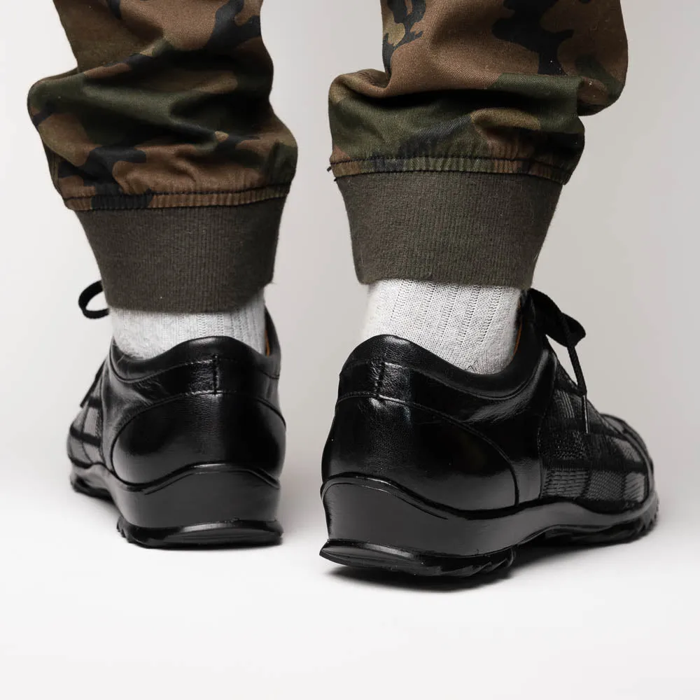 Marco Di Milano Bari in Black Lizard Sneakers