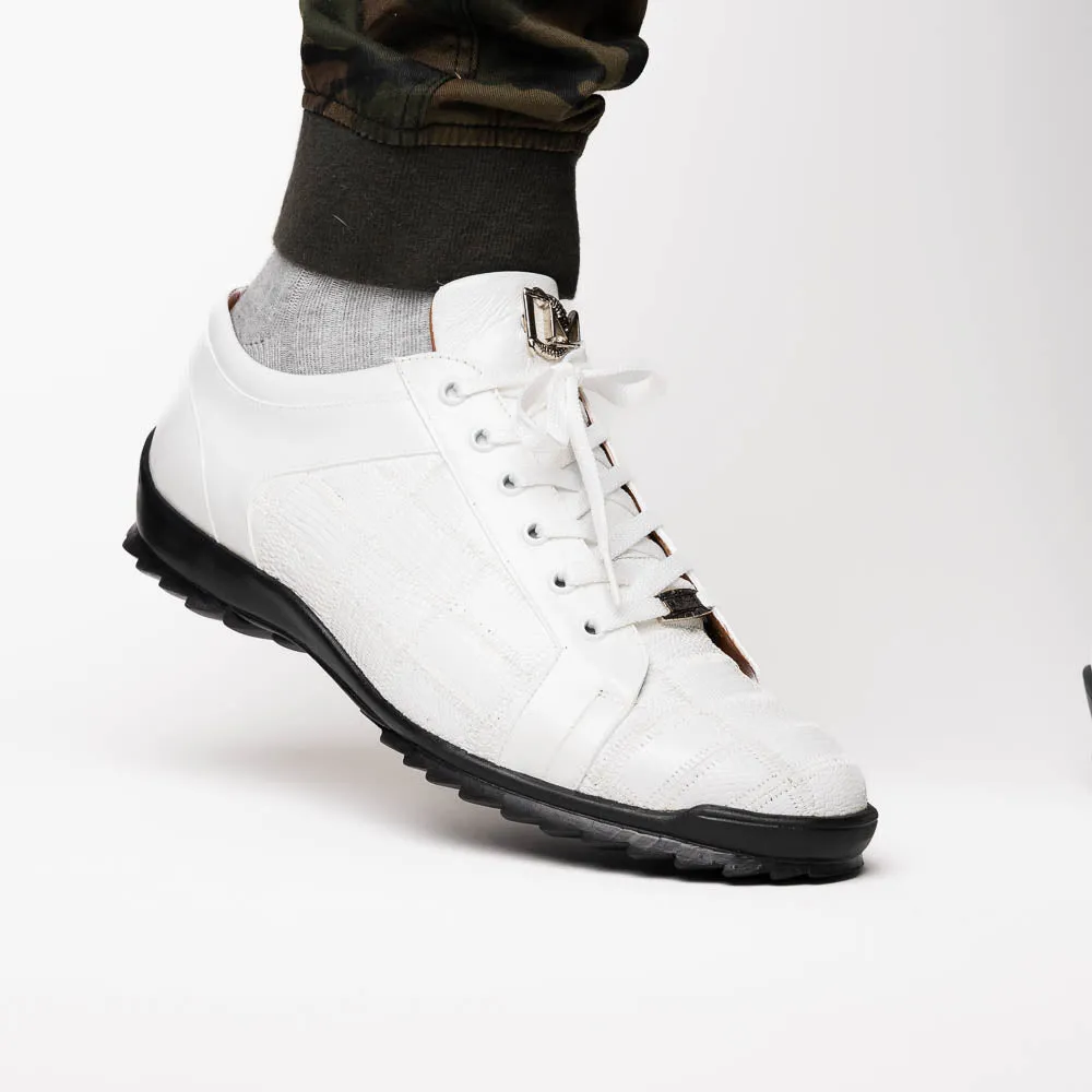 Marco Di Milano Bari in White Lizard Sneakers