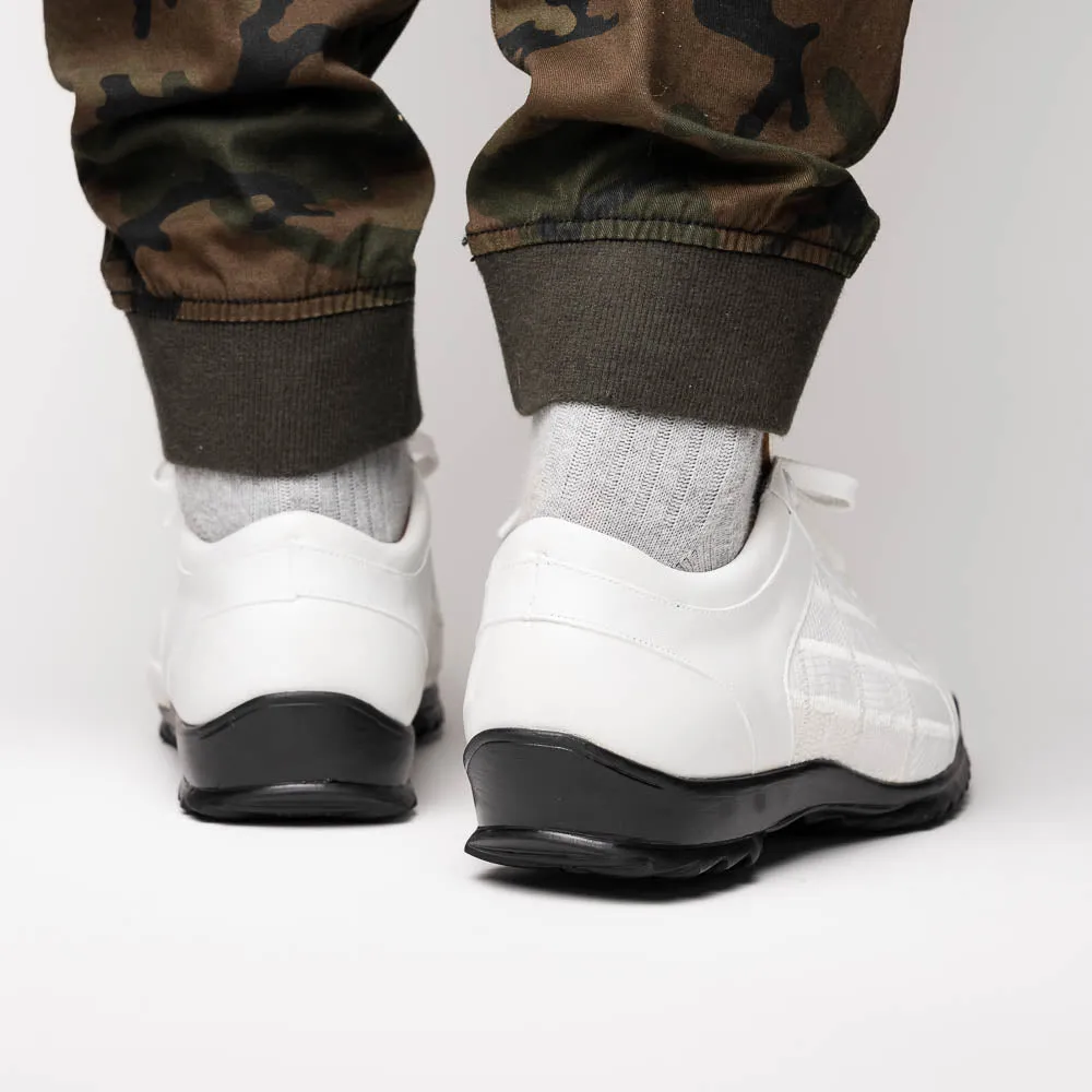 Marco Di Milano Bari in White Lizard Sneakers