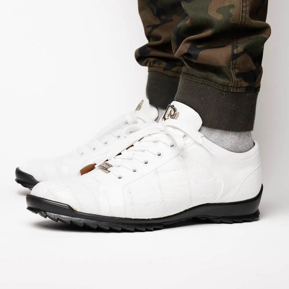 Marco Di Milano Bari in White Lizard Sneakers