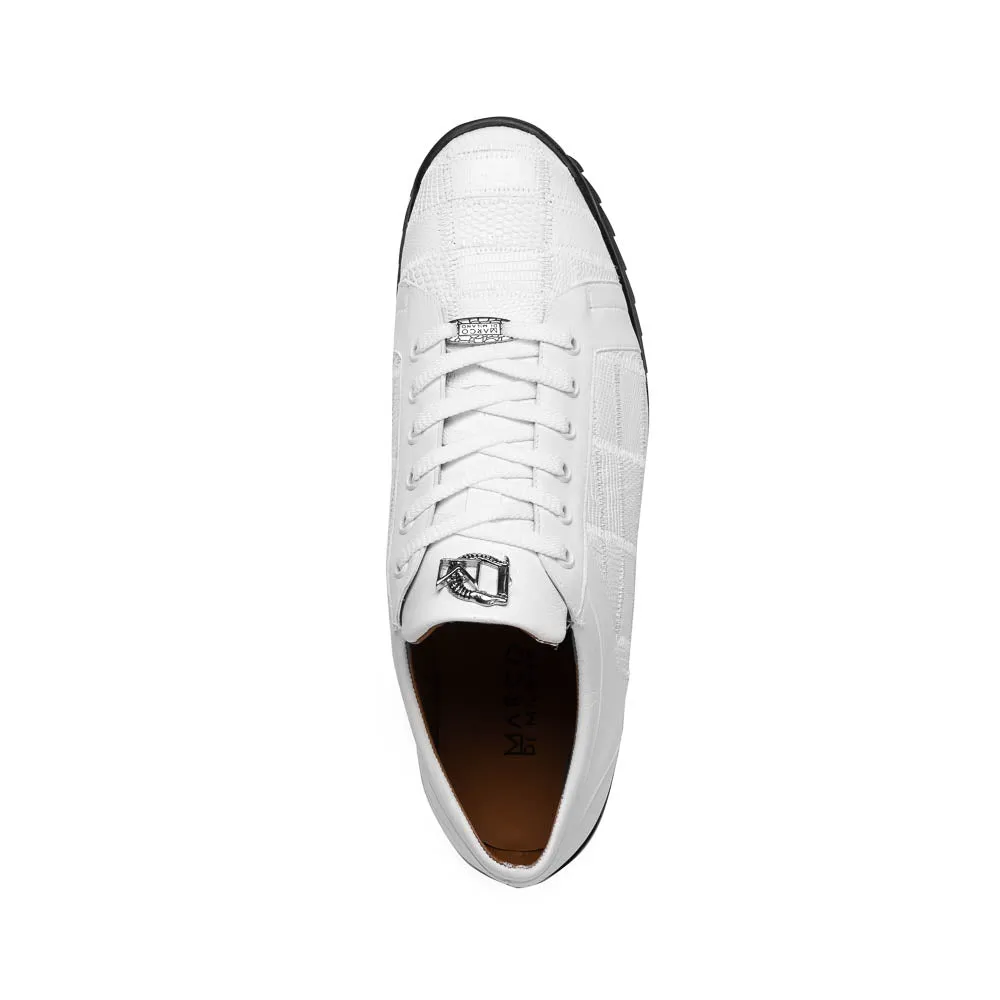 Marco Di Milano Bari in White Lizard Sneakers