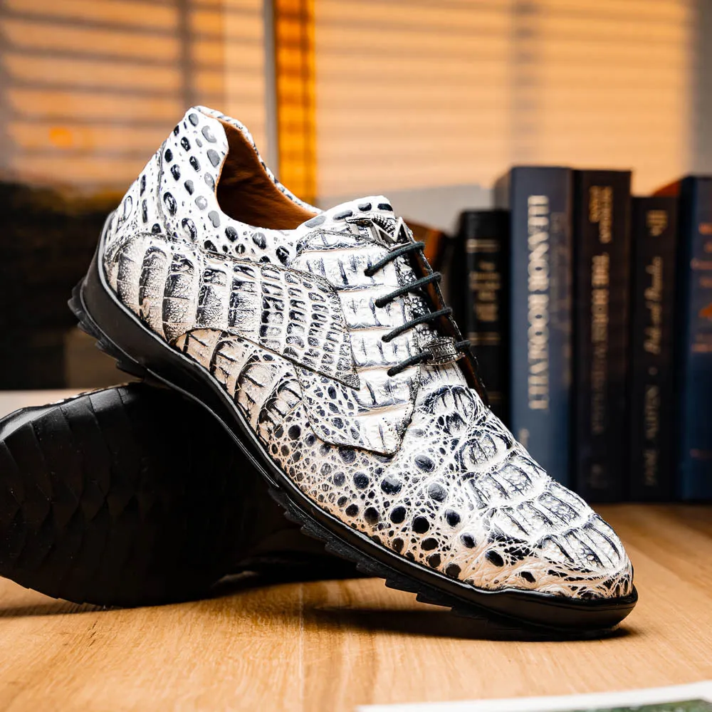 Marco Di Milano Kratos in Newspaper Caiman Crocodile Sneakerd